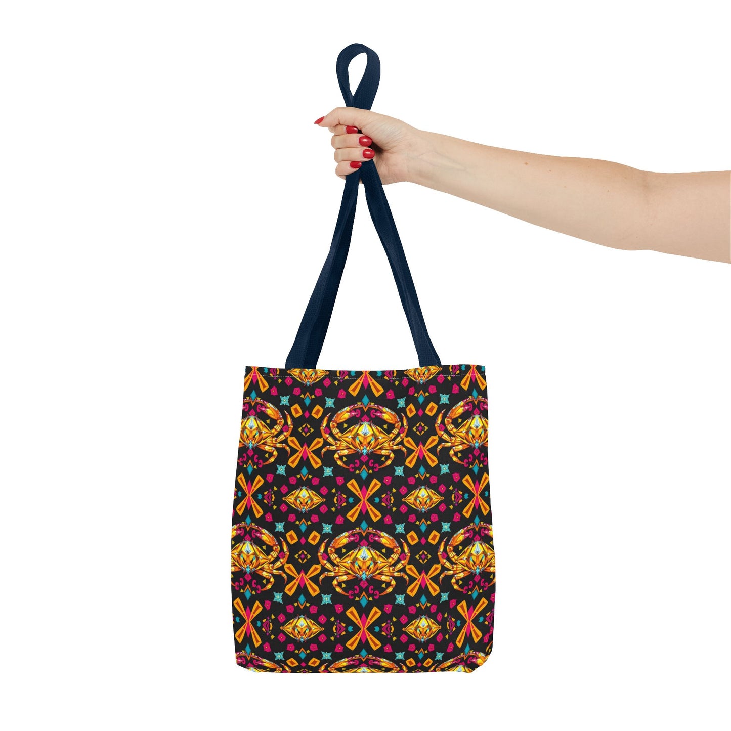 Tote Bag (AOP), Cancer, Zodiac v1, Jewel Pattern