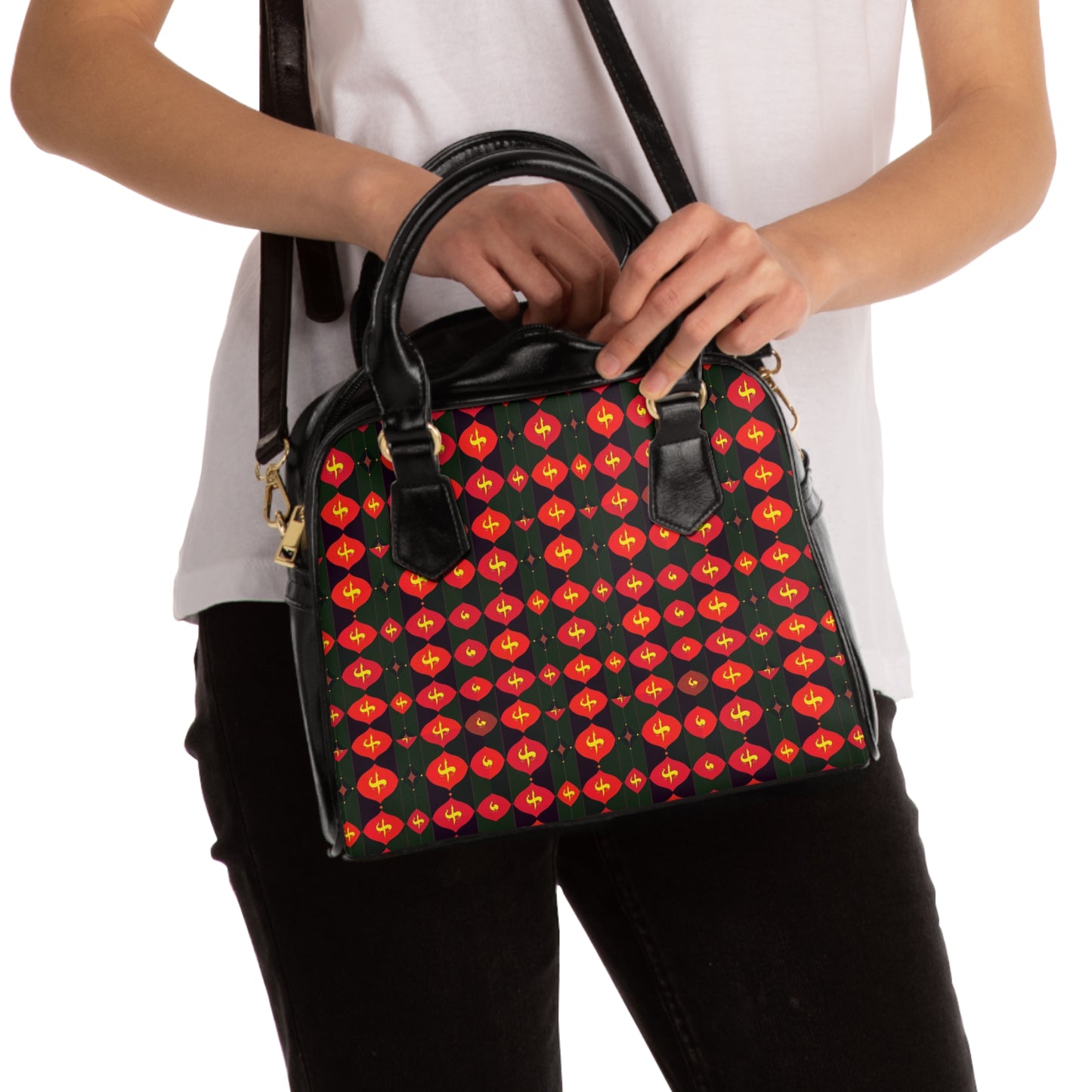 Shoulder Handbag, Sagittarius, Zodiac, Shapes Pattern