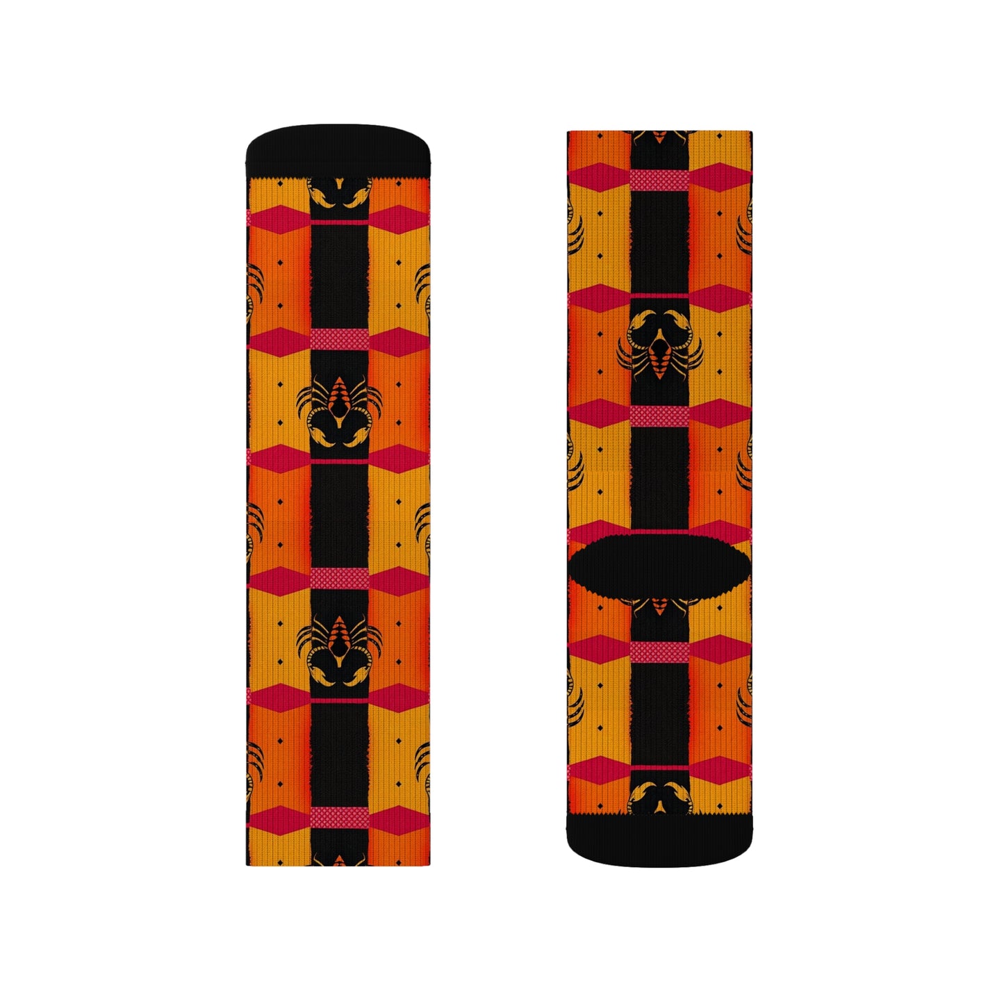 Sublimation Socks, Scorpio, Zodiac v2, Shapes Pattern