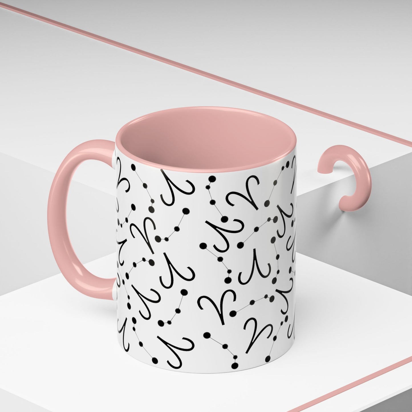 Accent Coffee Mug with the Aries sign (11, 15oz)
