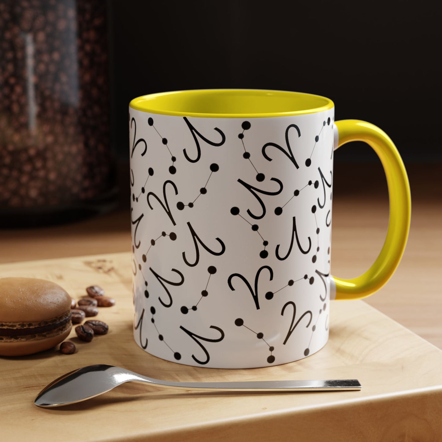 Accent Coffee Mug with the Aries sign (11, 15oz)