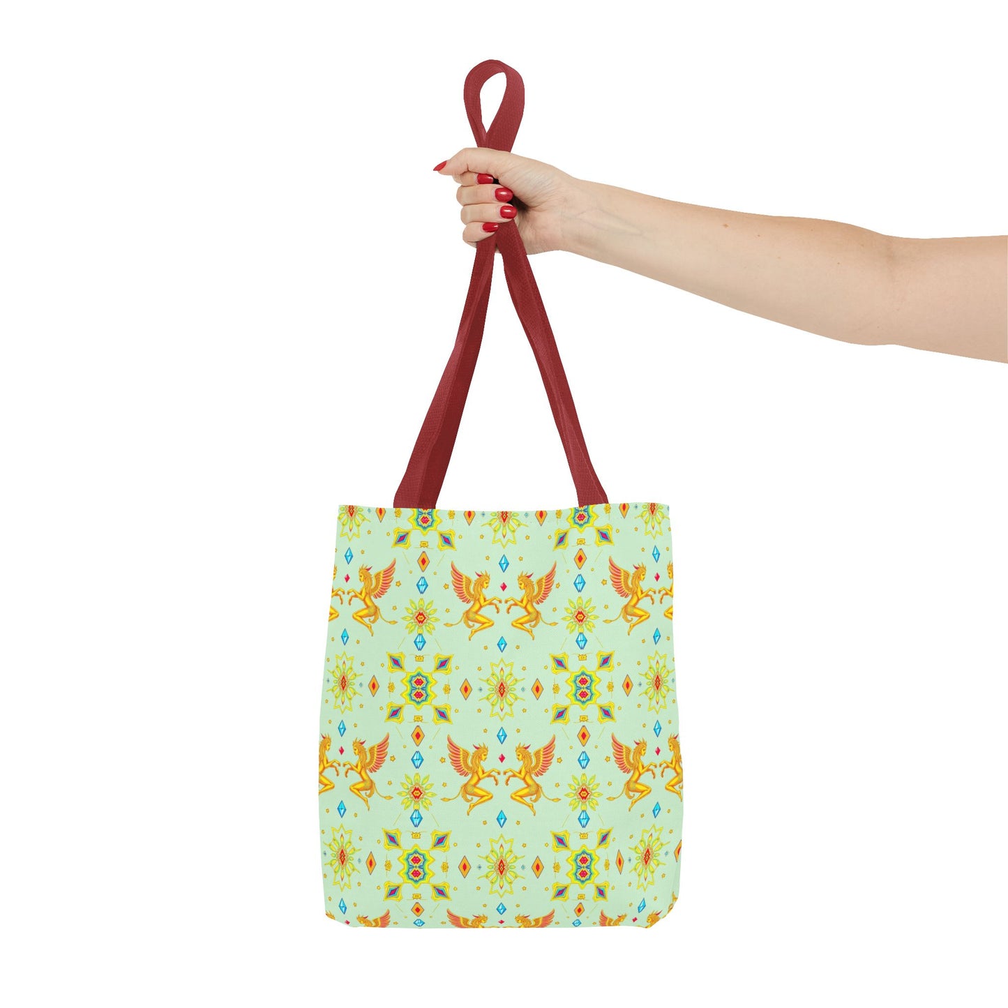 Tote Bag (AOP), Gemini, Zodiac v1, Jewel Pattern