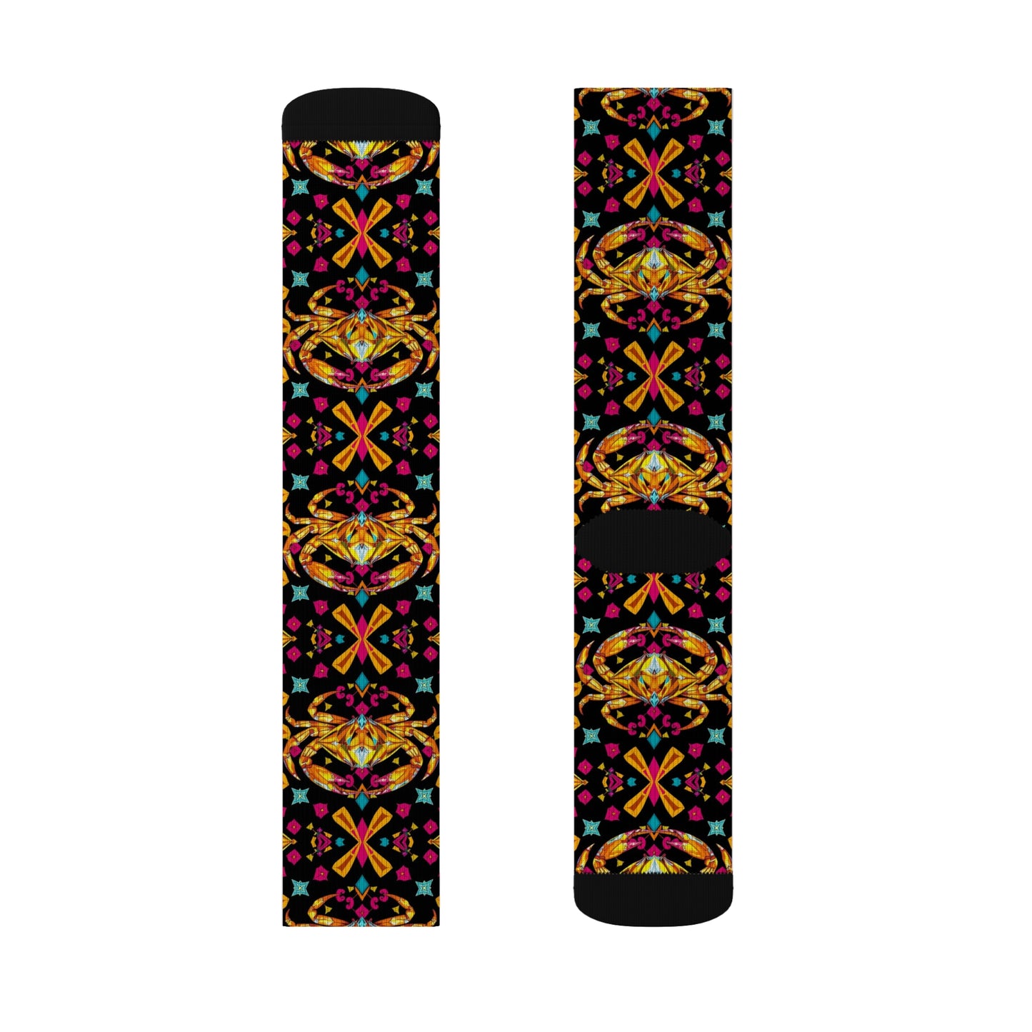 Sublimation Socks, Cancer, Zodiac, Jewel Pattern