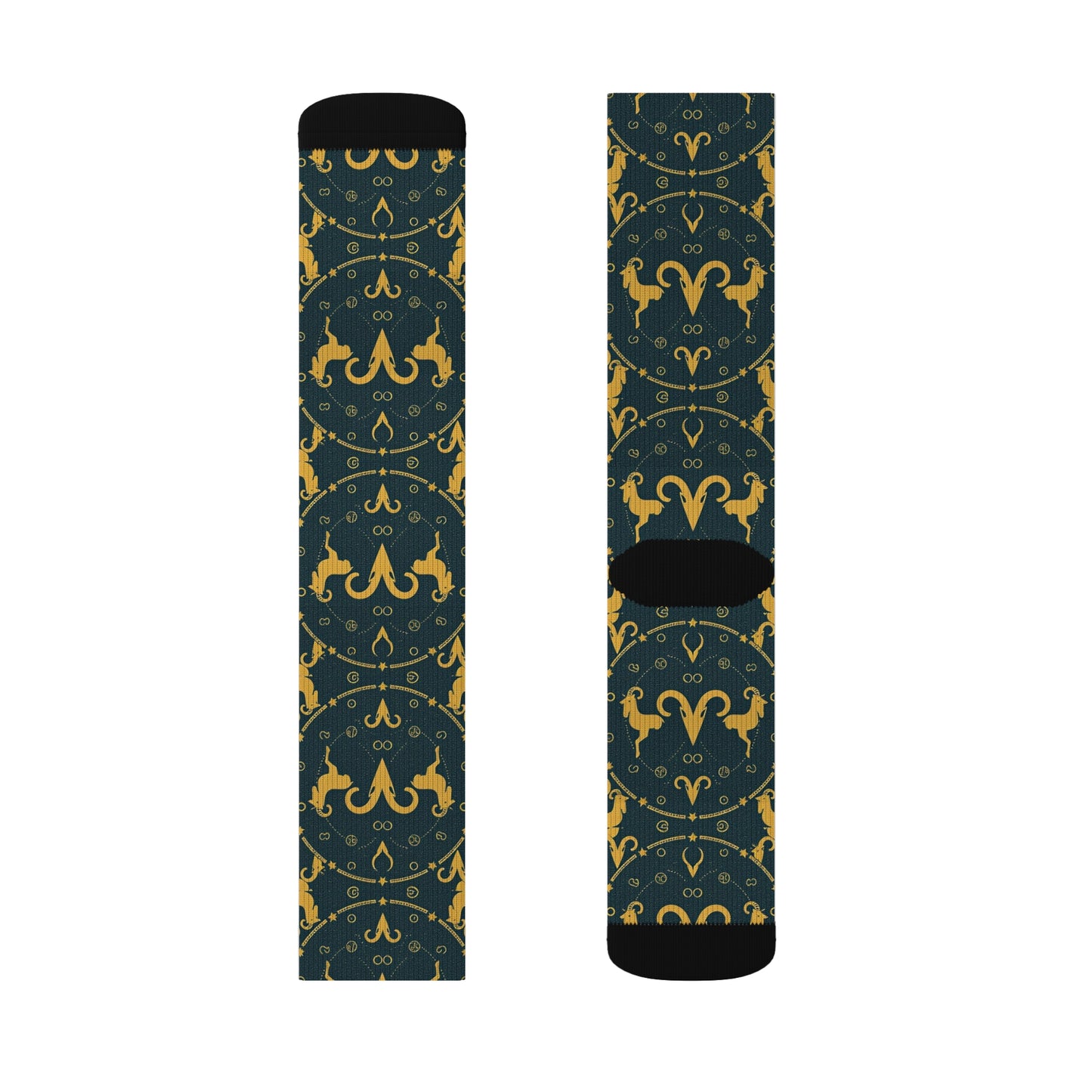 Sublimation Socks, Aries, Zodiac, Pattern