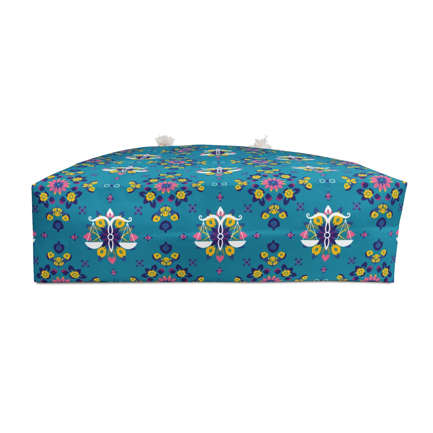 Weekender Bag, Libra, Zodiac v2, Flower Pattern