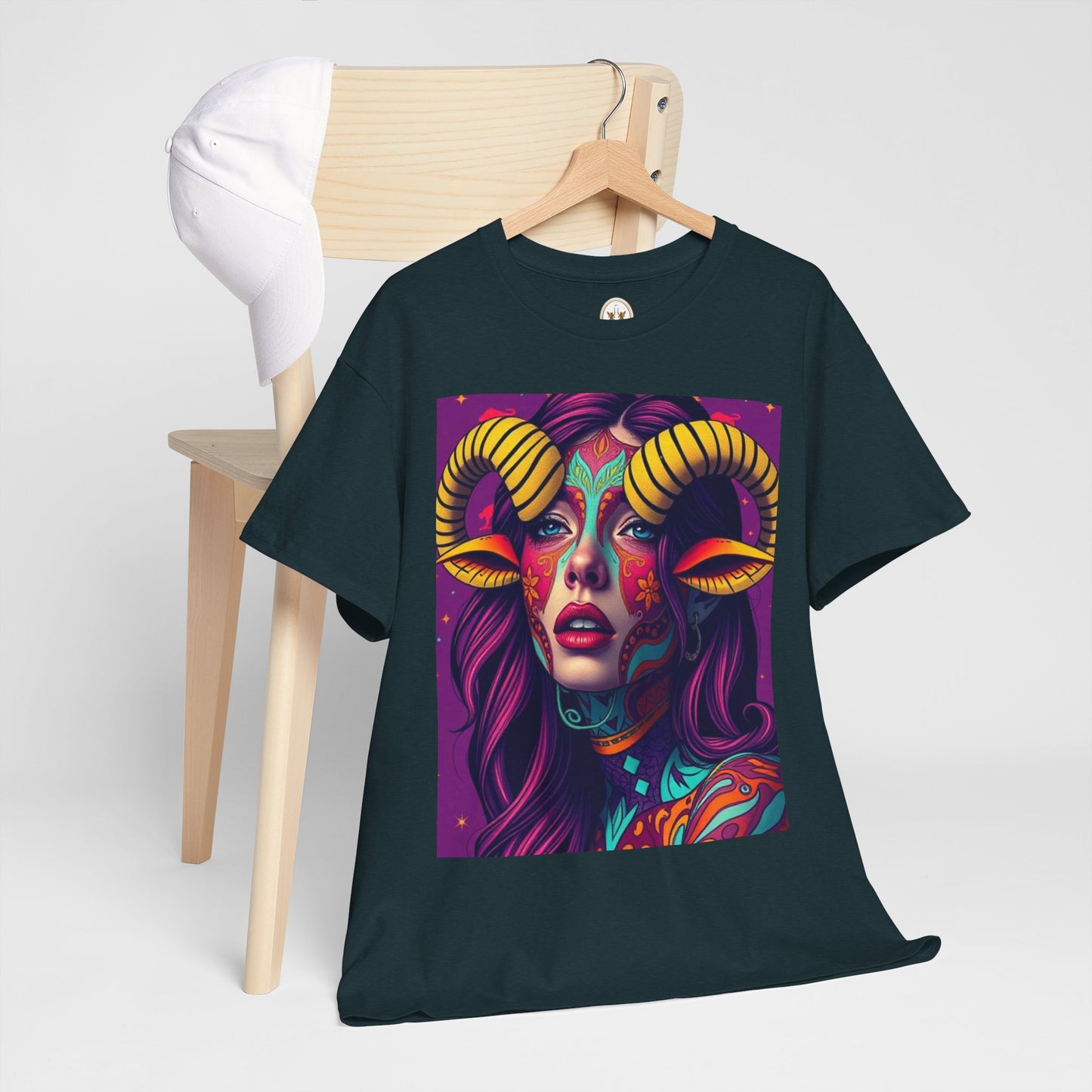 Unisex Heavy Cotton T-Shirt, Taurus, Zodiac v2, Sexy Art