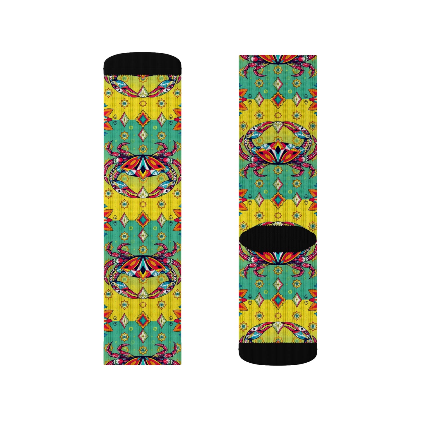 Sublimation Socks, Cancer, Zodiac v1, Jewel Pattern