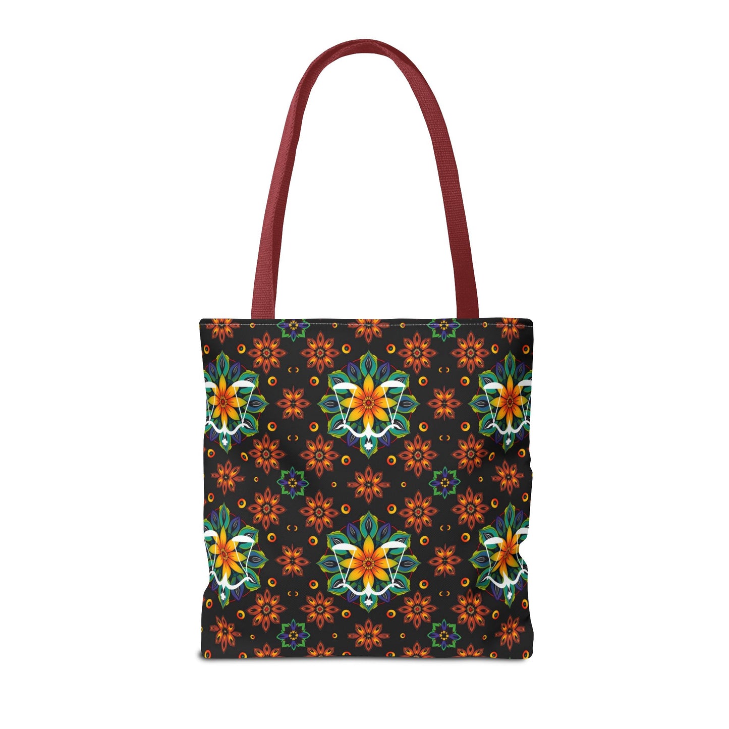 Tote Bag (AOP), Libra, Zodiac v2, Flower Pattern