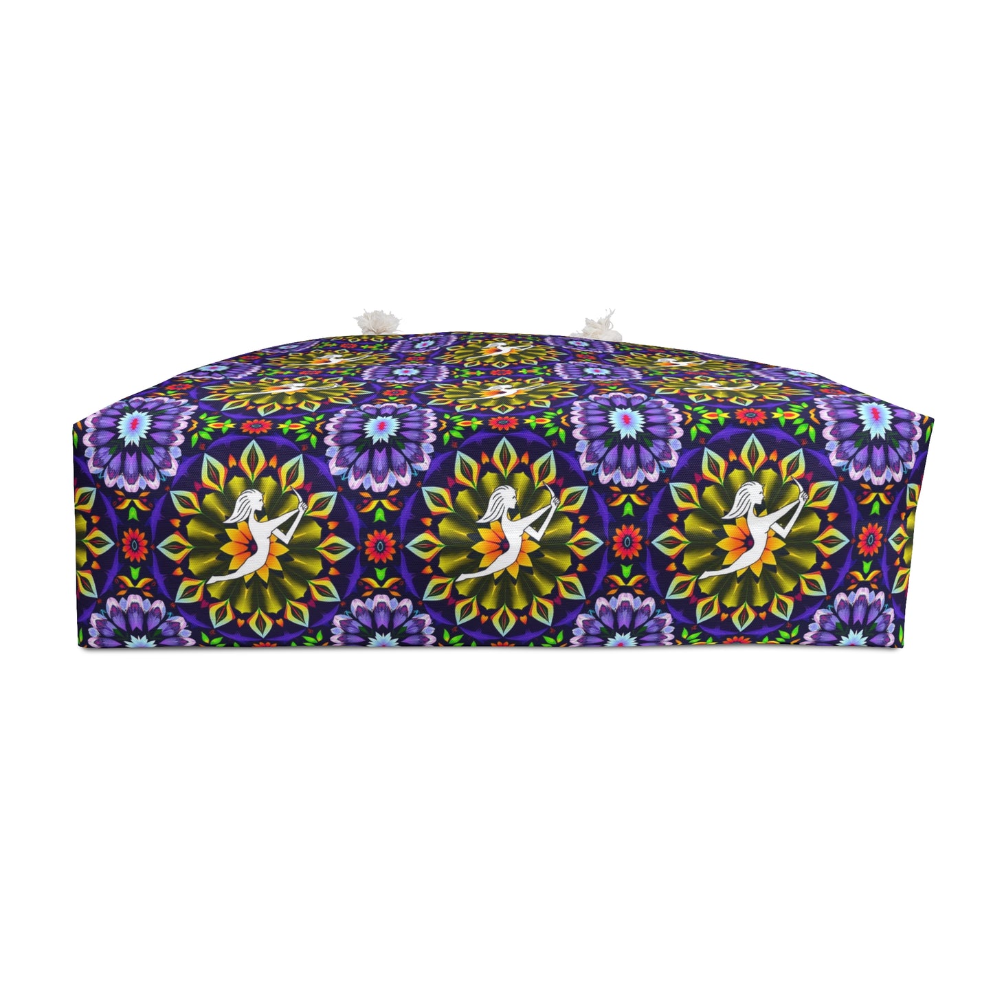 Weekender Bag, Sagittarius, Zodiac v1, Flower Pattern
