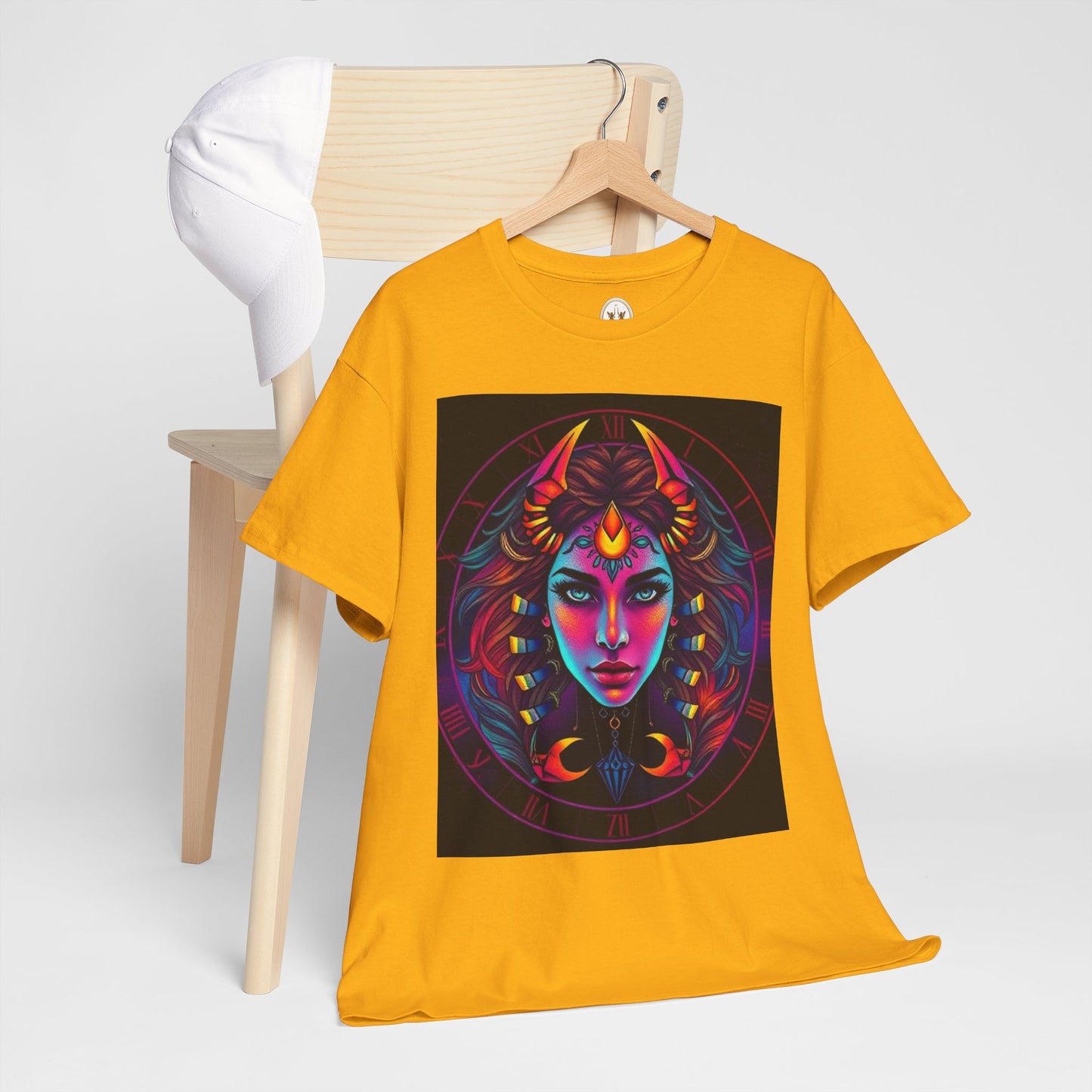 Unisex Heavy Cotton T-Shirt, Scorpio, Zodiac v4, Sexy Art