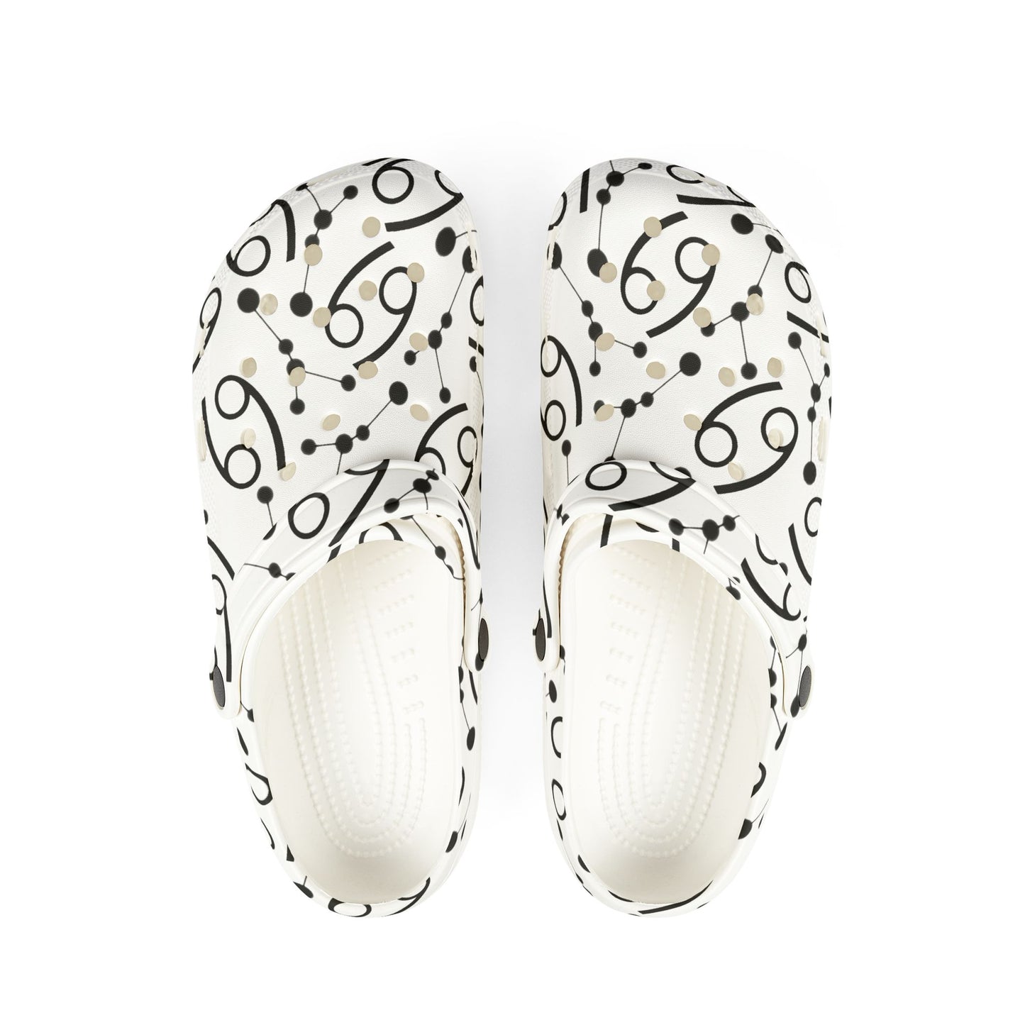 EVA Foam Rubber Shoes (AOP), Material 100% EVA, Cancer Zodiac Design