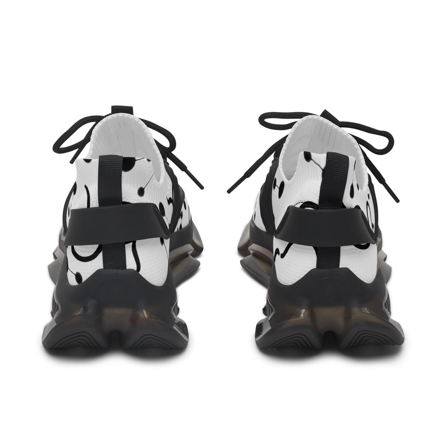 Women's Mesh Sneakers, Constellation & Symbol, Taurus Zodiac Sign, AOP