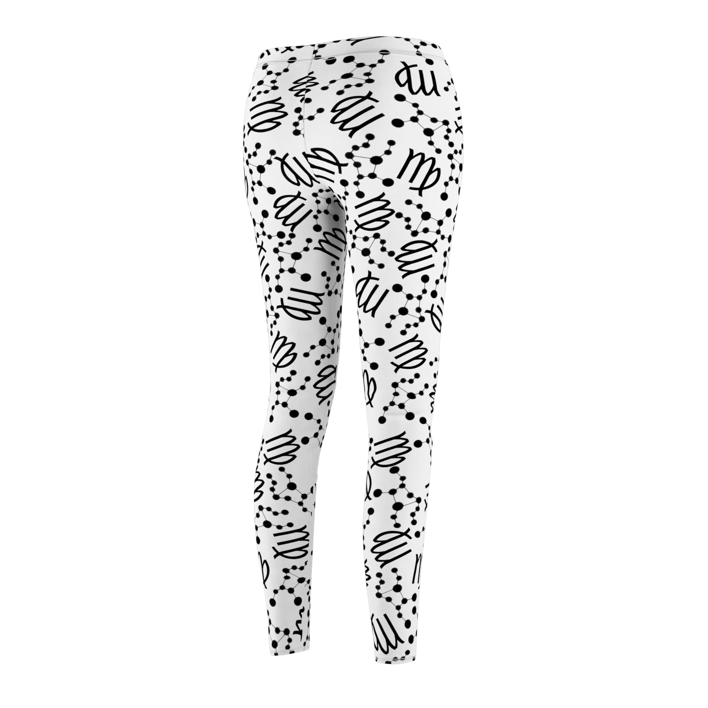 Women's Zodiac Cut & Sew Casual Leggings Virgo Zodiac sign