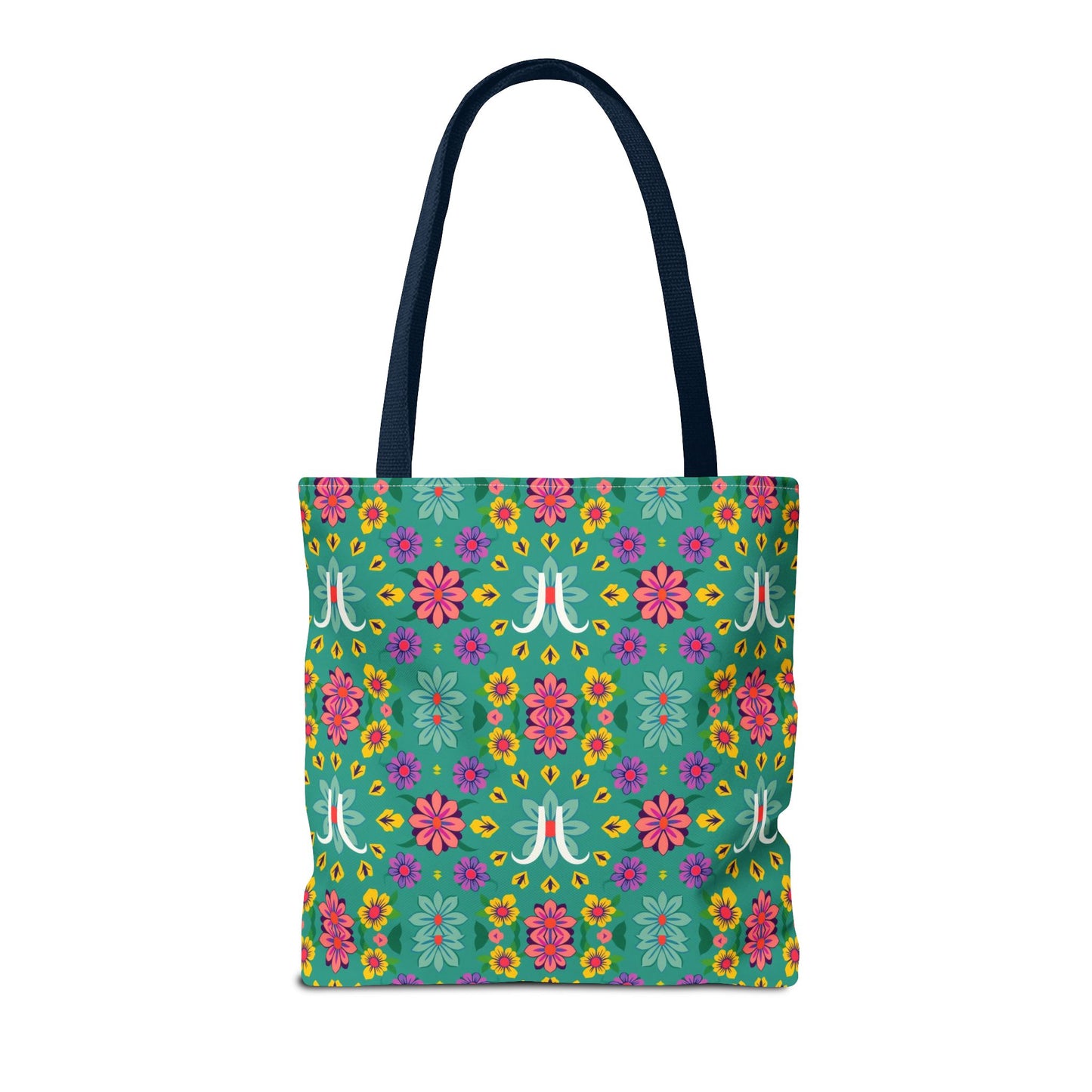 Tote Bag, (AOP), Aquarius, Zodiac v2, Flower Pattern