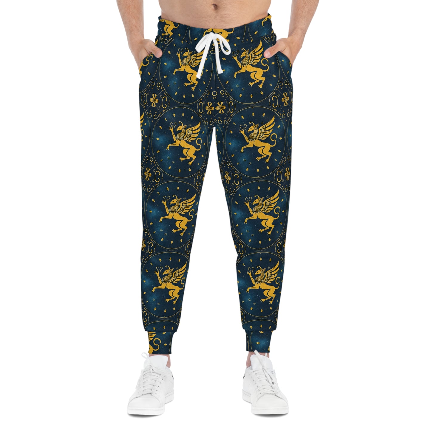 Athletic Joggers, Zodiac Design, Pattern, Virgo, AOP