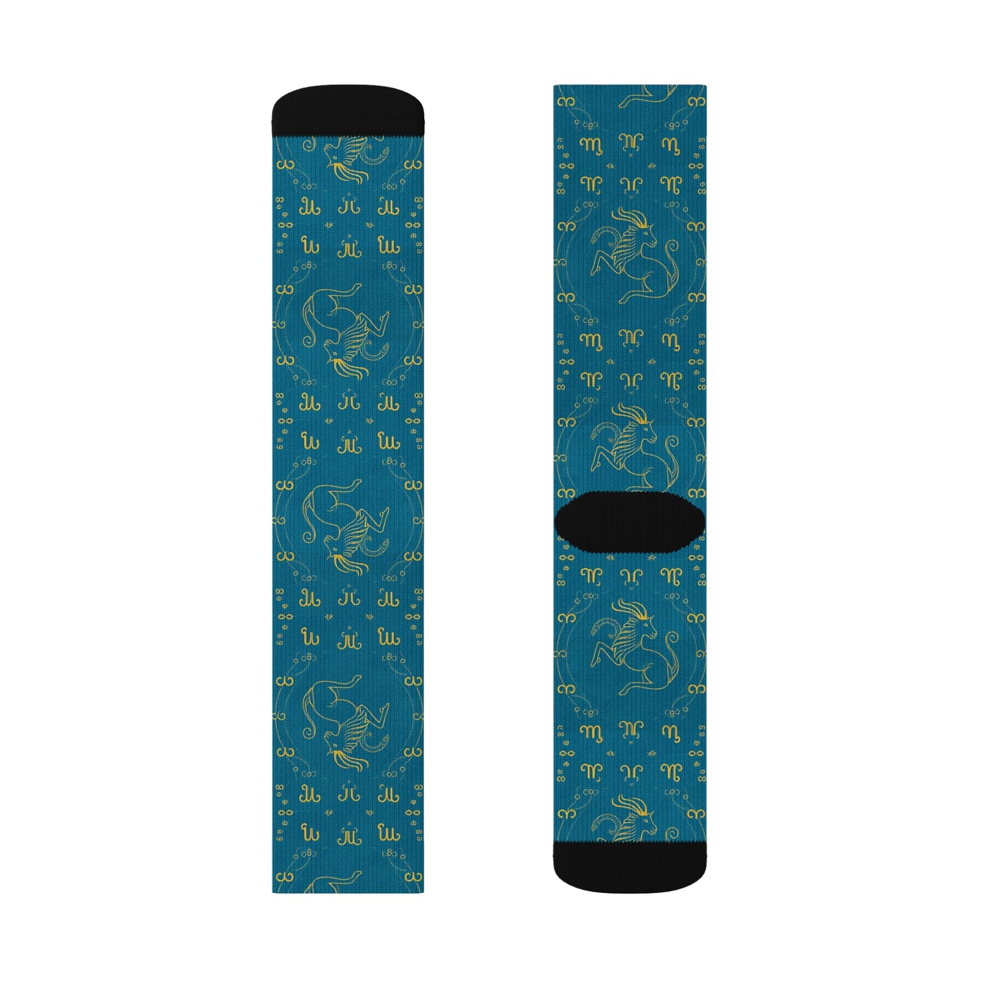 Sublimation Socks, Aquarius, Zodiac v1, Pattern