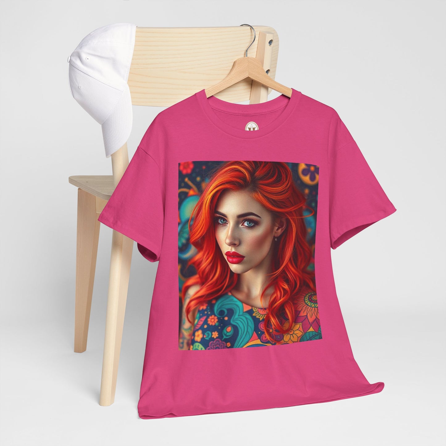 Unisex Heavy Cotton T-Shirt, Aquarius, Zodiac v1, Sexy Art