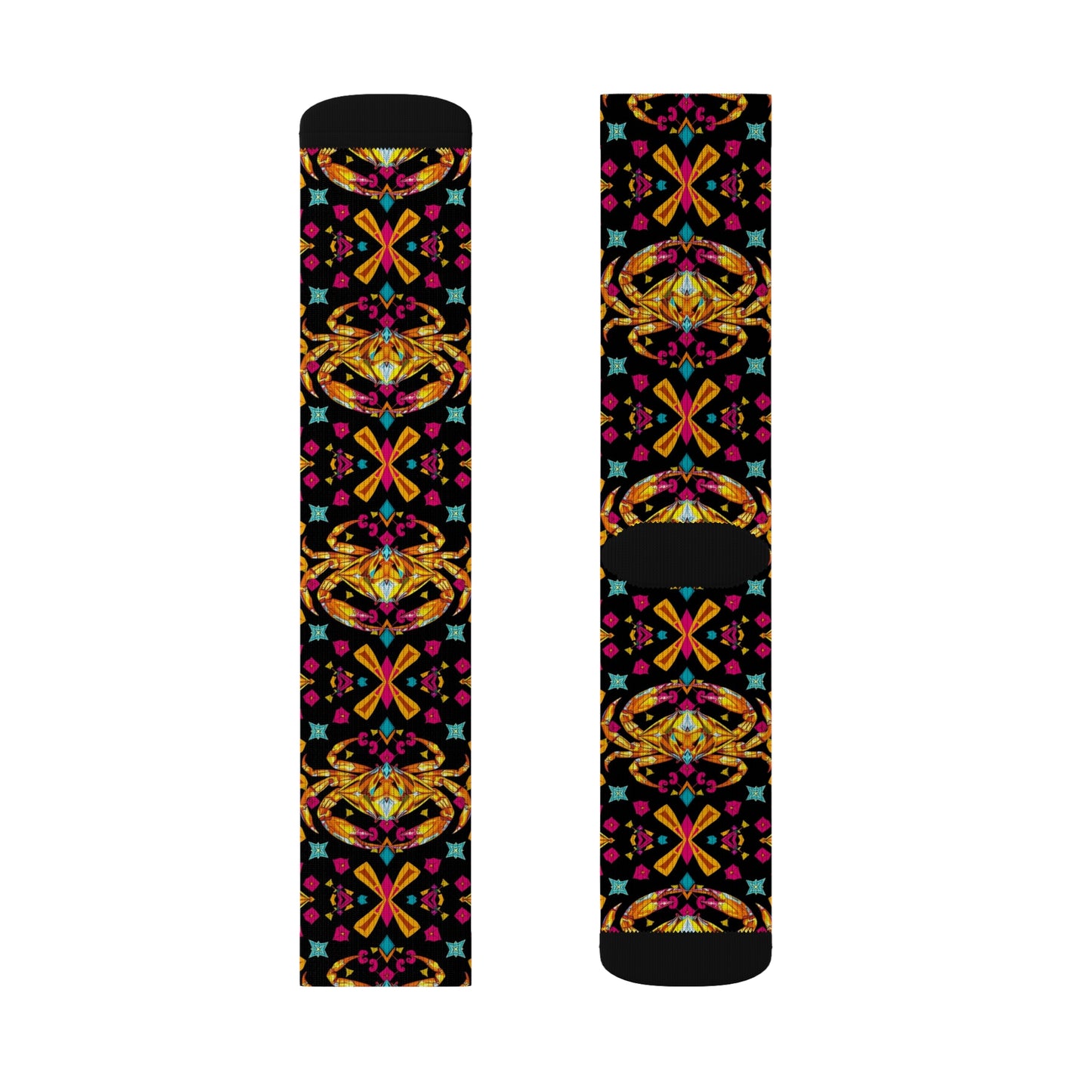 Sublimation Socks, Cancer, Zodiac, Jewel Pattern