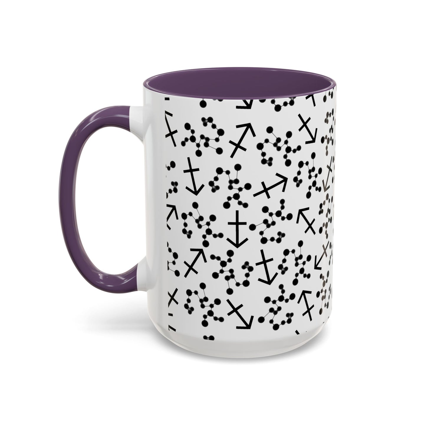 Accent Coffee Mug with the Sagittarius sign (11, 15oz)