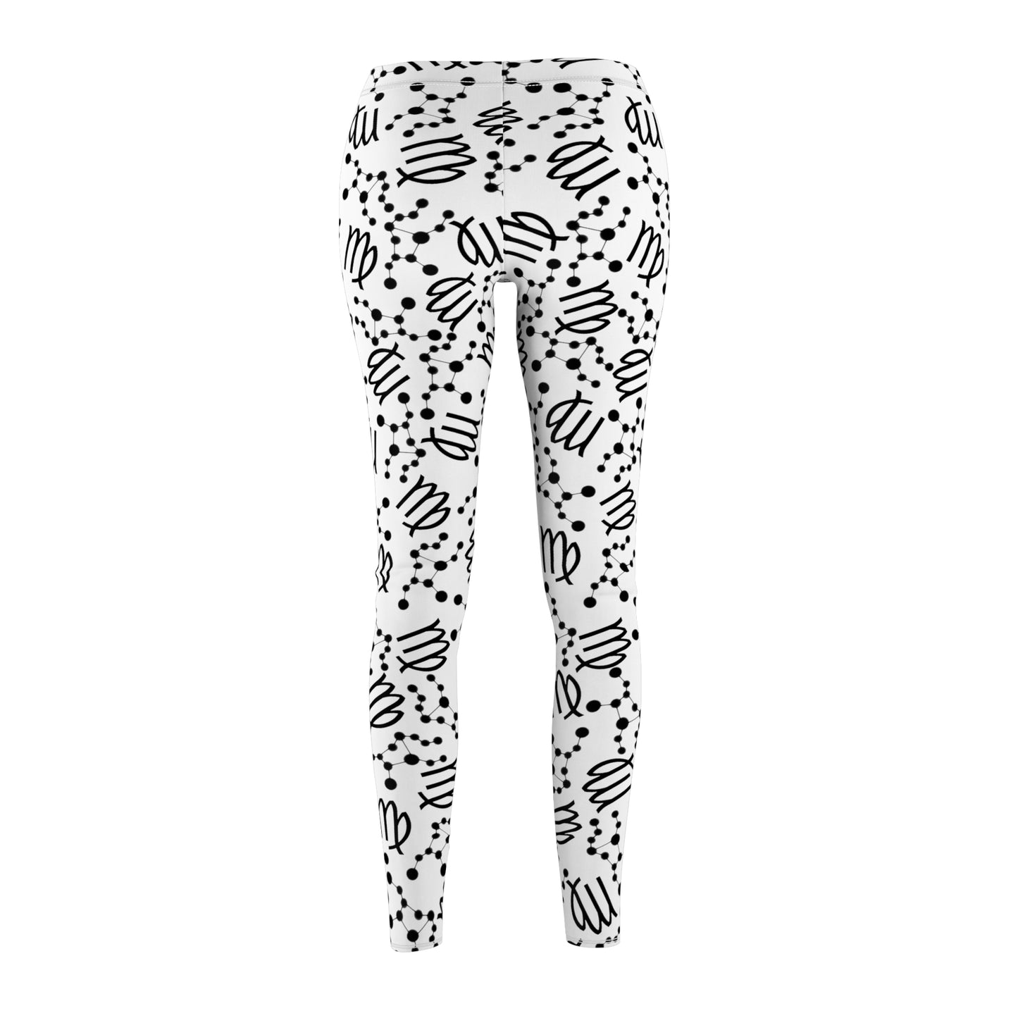 Women's Zodiac Cut & Sew Casual Leggings Virgo Zodiac sign