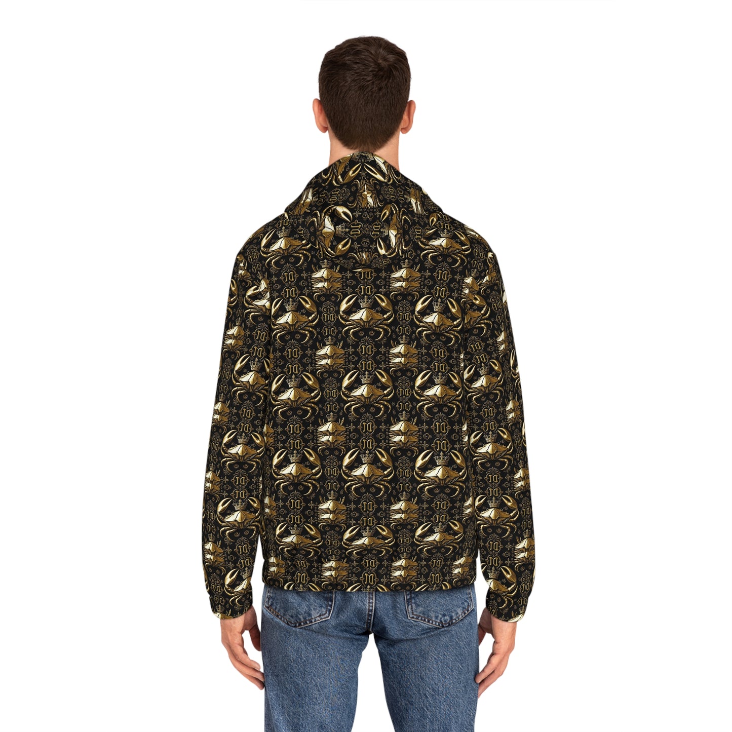 Full-Zip Hoodie (AOP), Cancer, Zodiac v2, Pattern