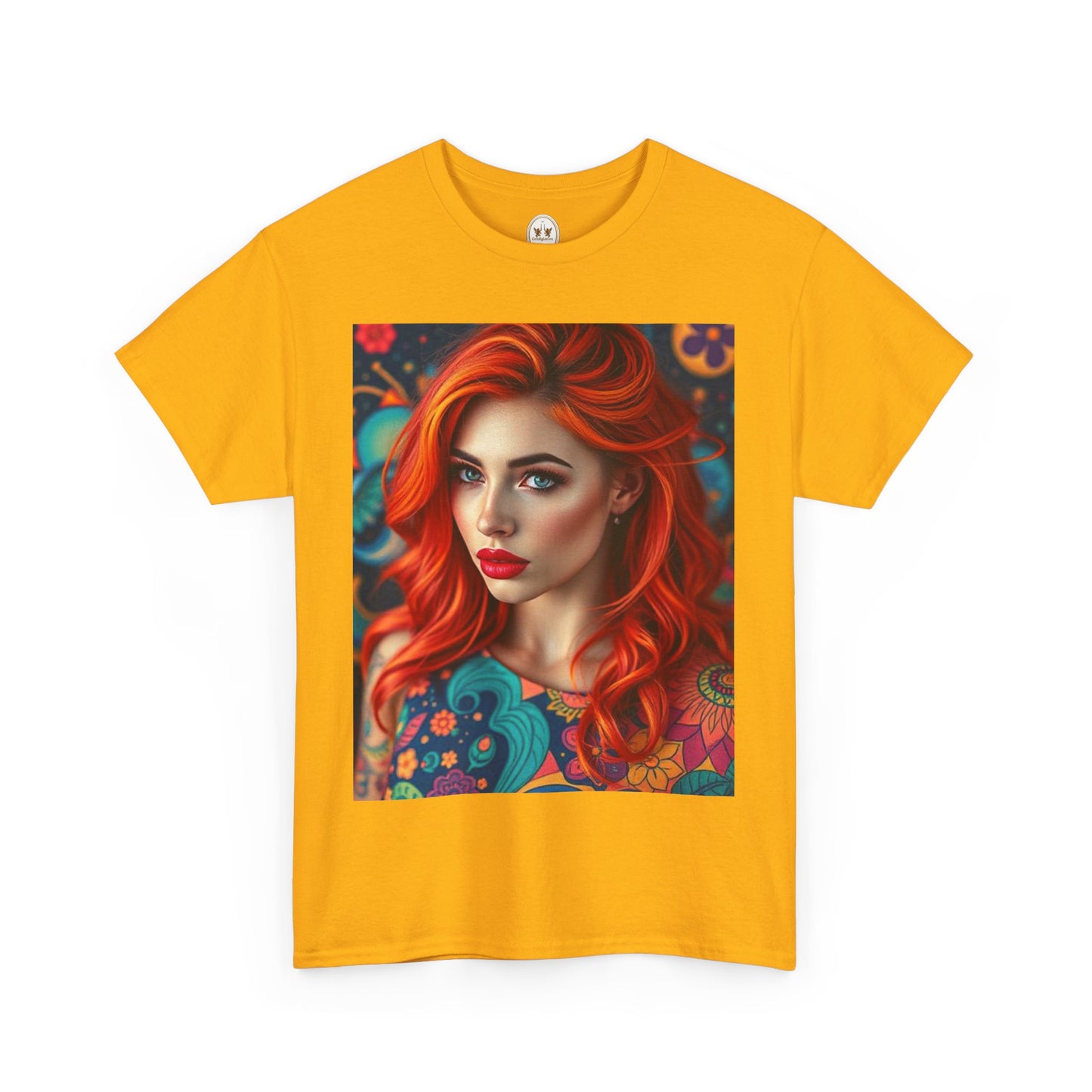Unisex Heavy Cotton T-Shirt, Aquarius, Zodiac v1, Sexy Art