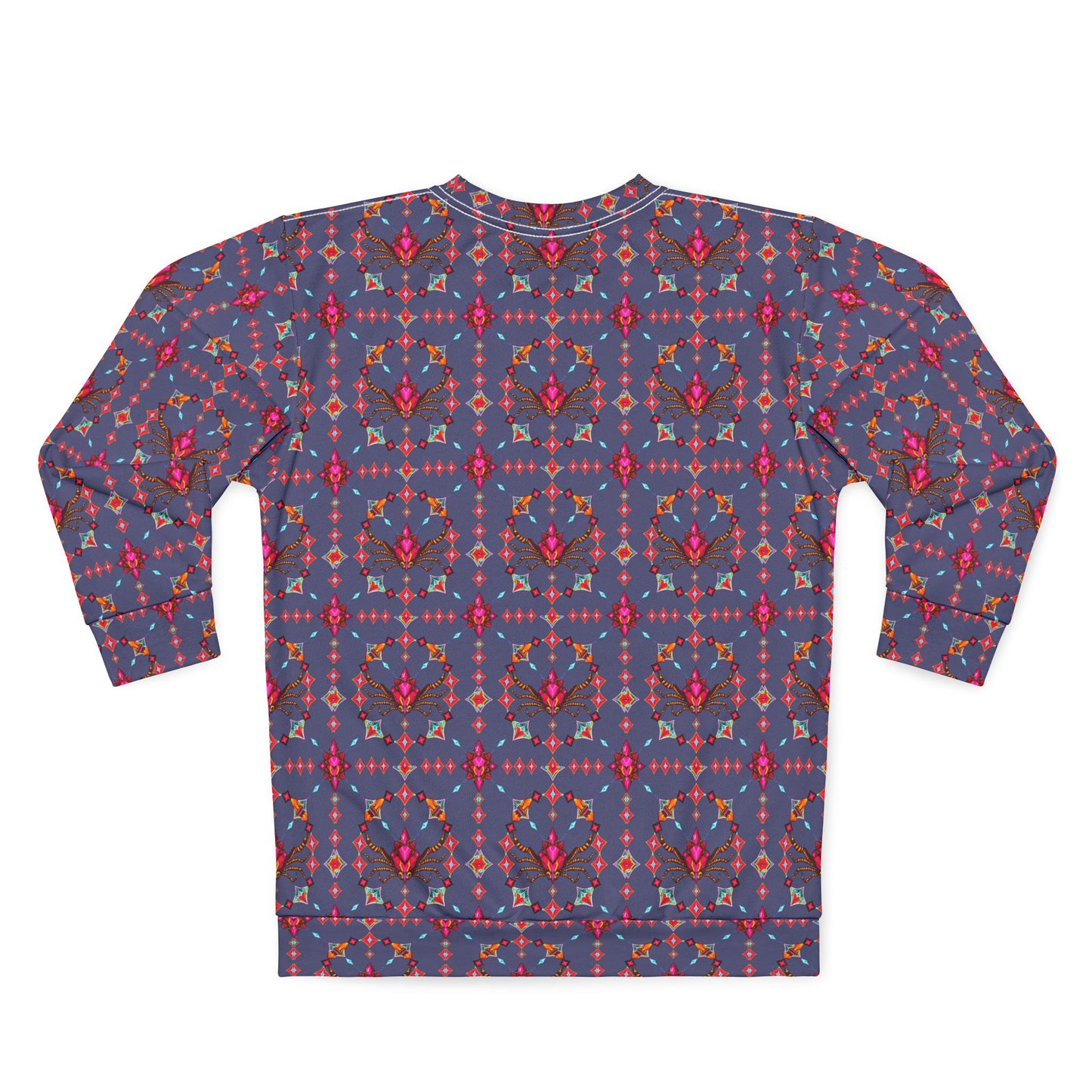 Unisex Sweatshirt (AOP), Scorpio, Zodiac v2, Jewel Pattern