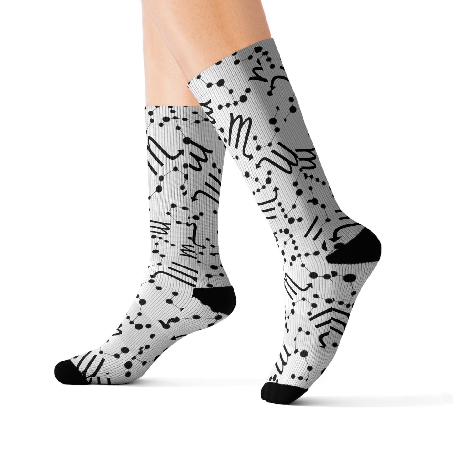 Zodiac Sublimation Socks Scorpio Zodiac sign