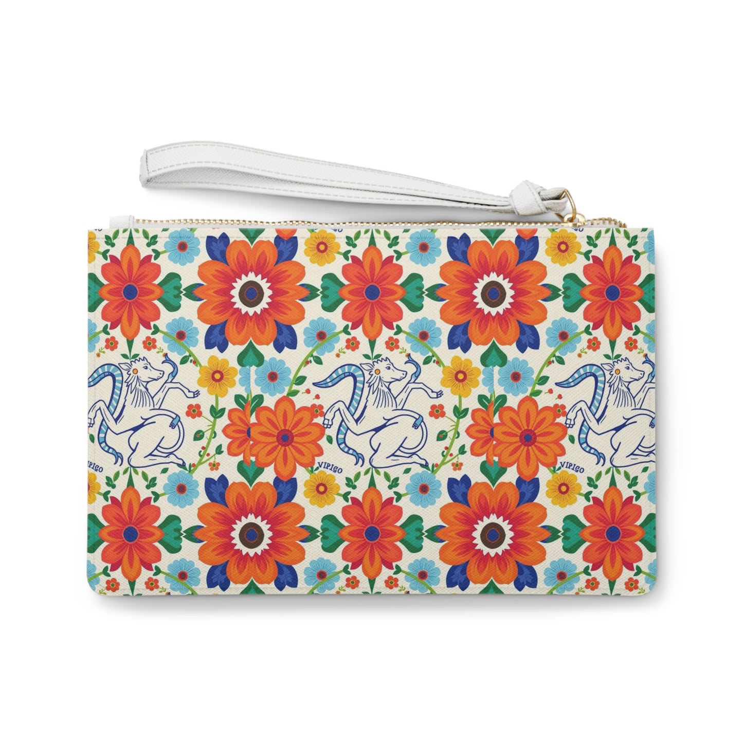 Clutch Bag, Virgo, Zodiac, Flower Pattern