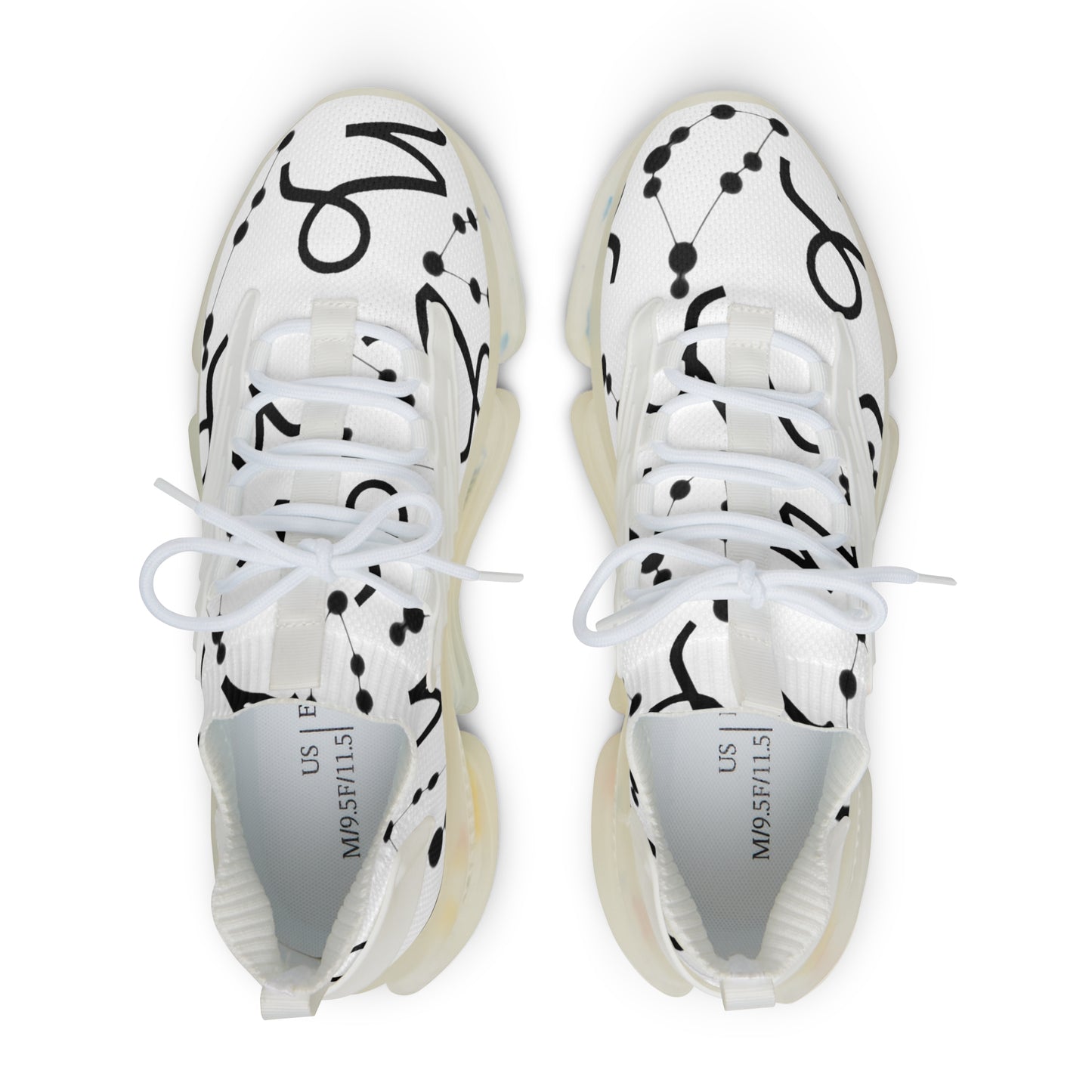 Men's Mesh Sneakers, Capricorn Zodiac Sign, all over print