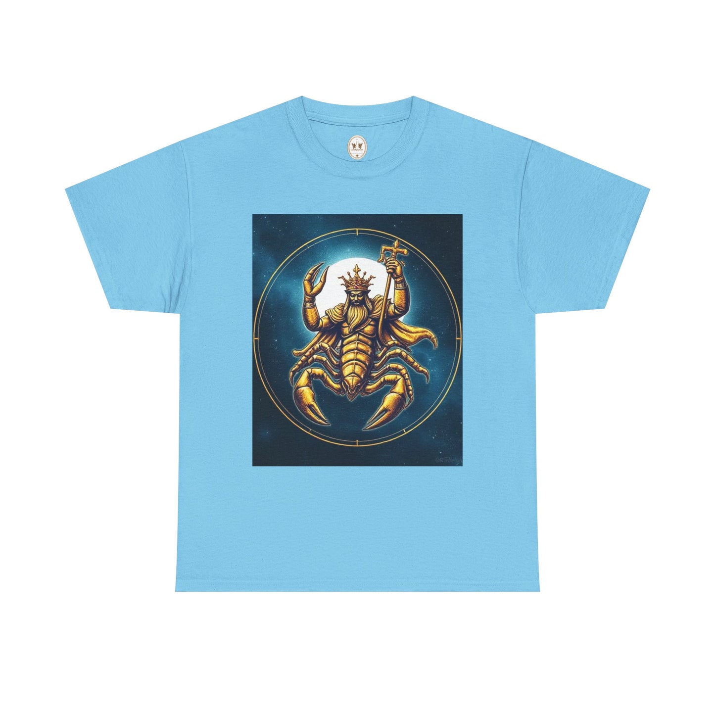 Unisex Heavy Cotton T-Shirt, Moon, Scorpio Zodiac Design