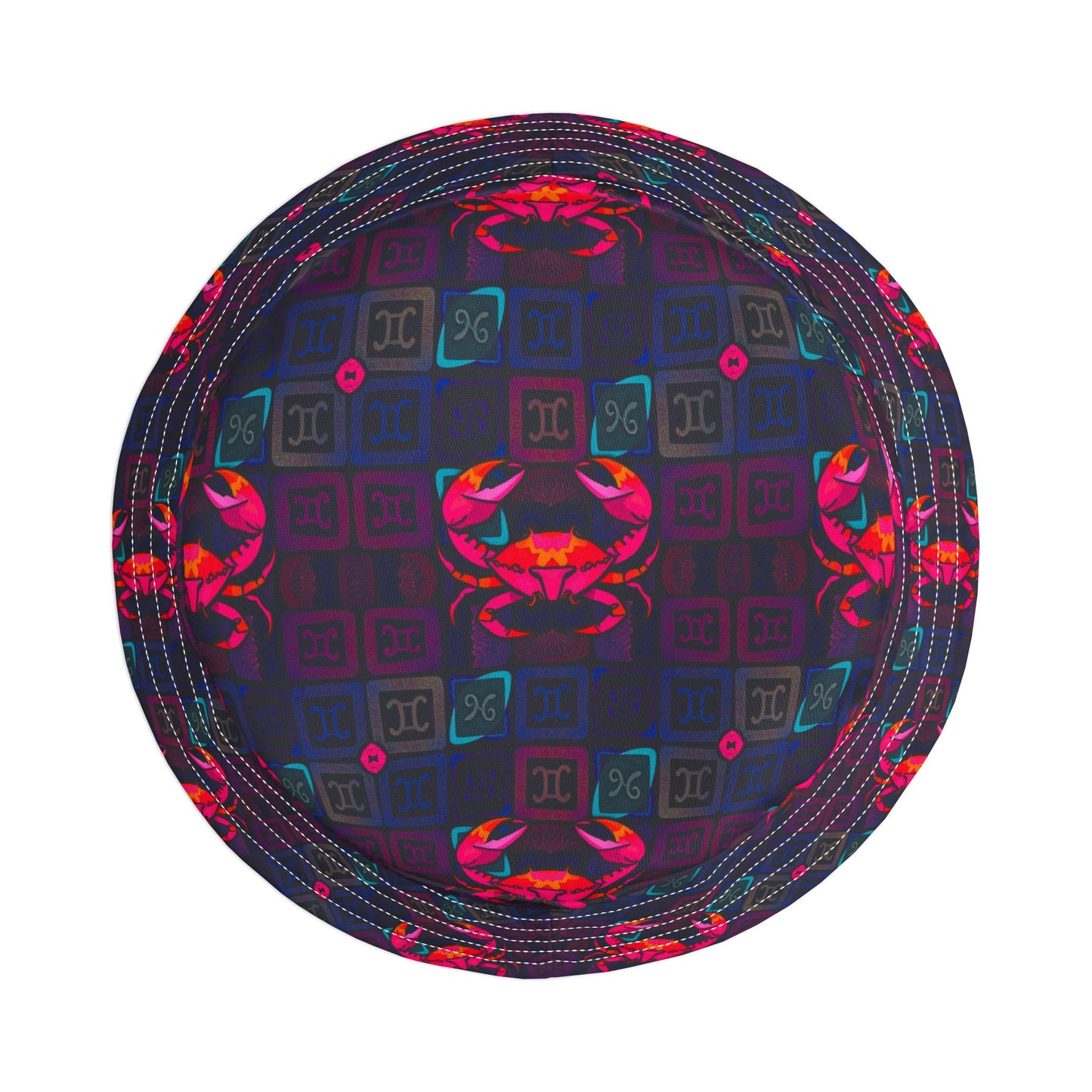 Bucket Hat, (AOP), Cancer, Zodiac v1, Shape Pattern