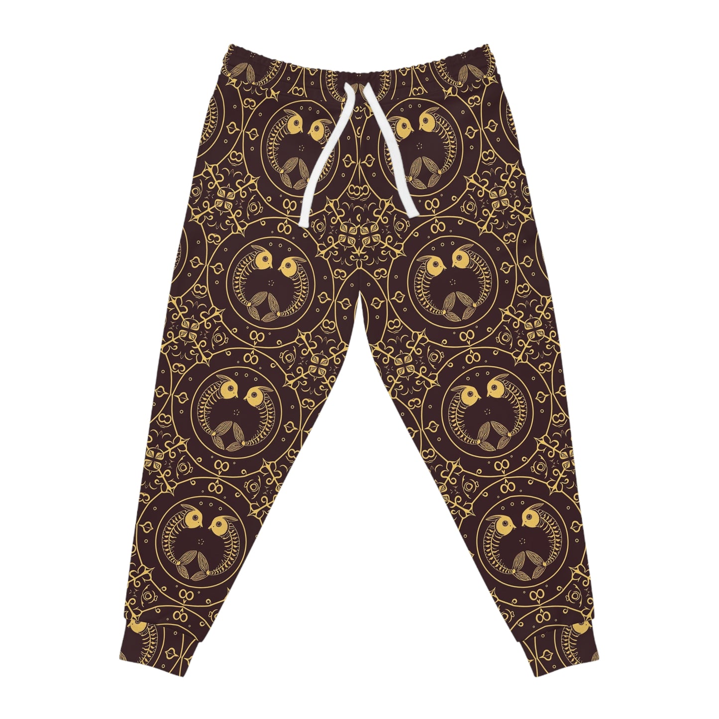Athletic Joggers, Zodiac Design, Pattern v1, Pisces, AOP