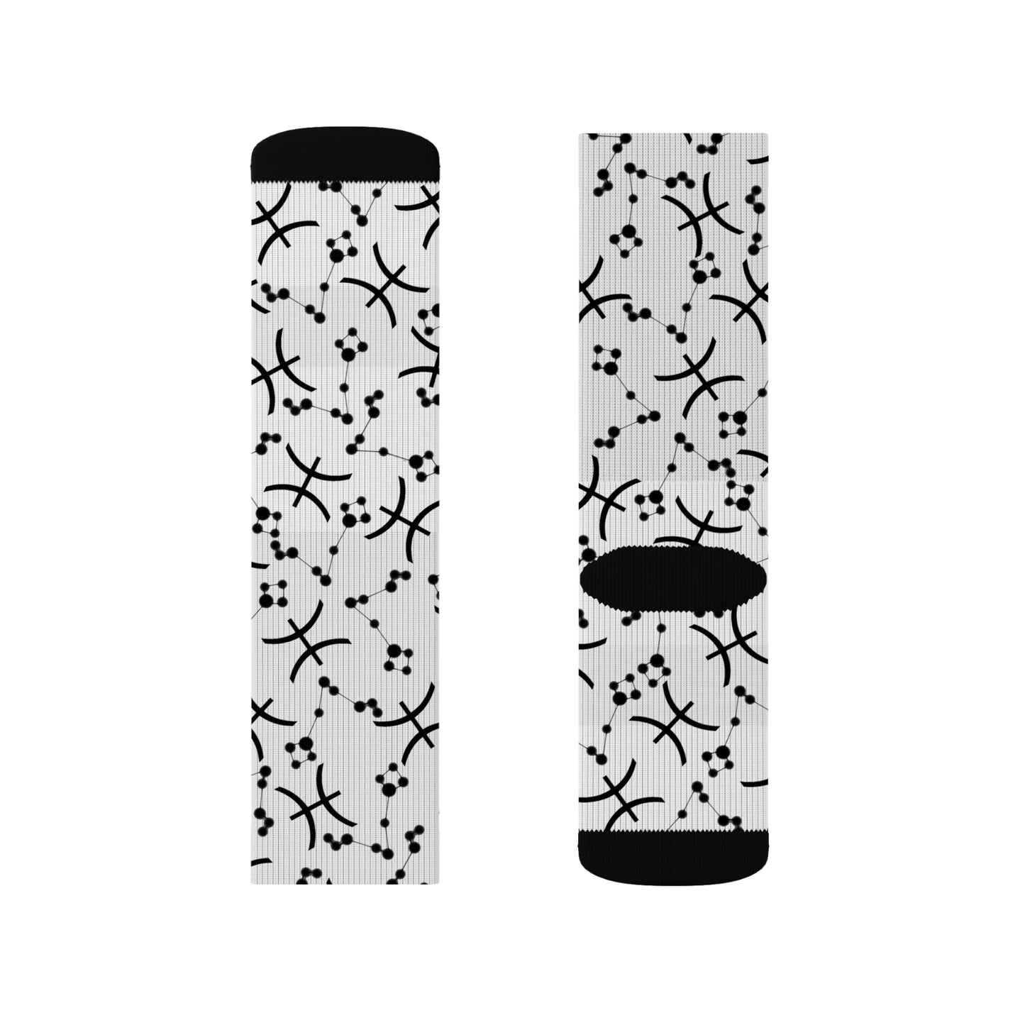 Zodiac Sublimation Socks Pisces Zodiac sign