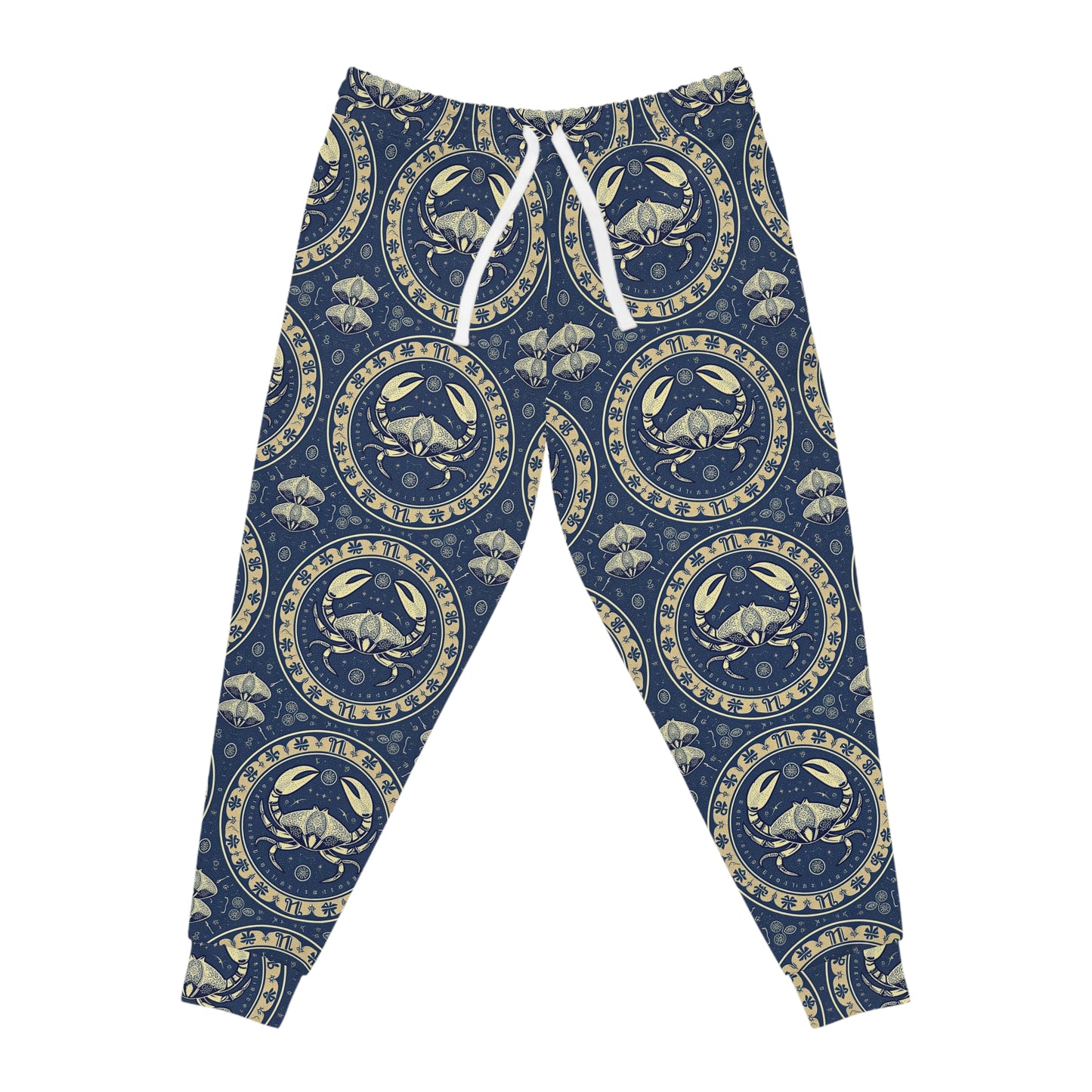 Athletic Joggers, Zodiac Design, Pattern v1, Cancer, AOP