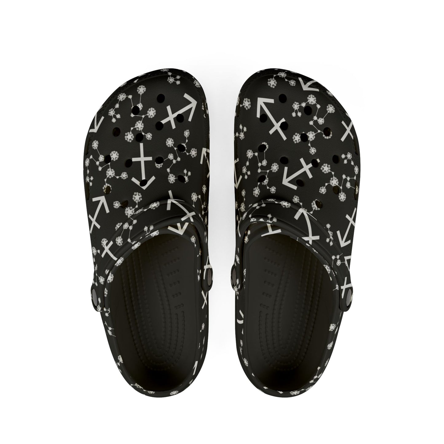 EVA Foam Rubber Shoes (AOP), Material 100% EVA, Sagittarius Zodiac Design