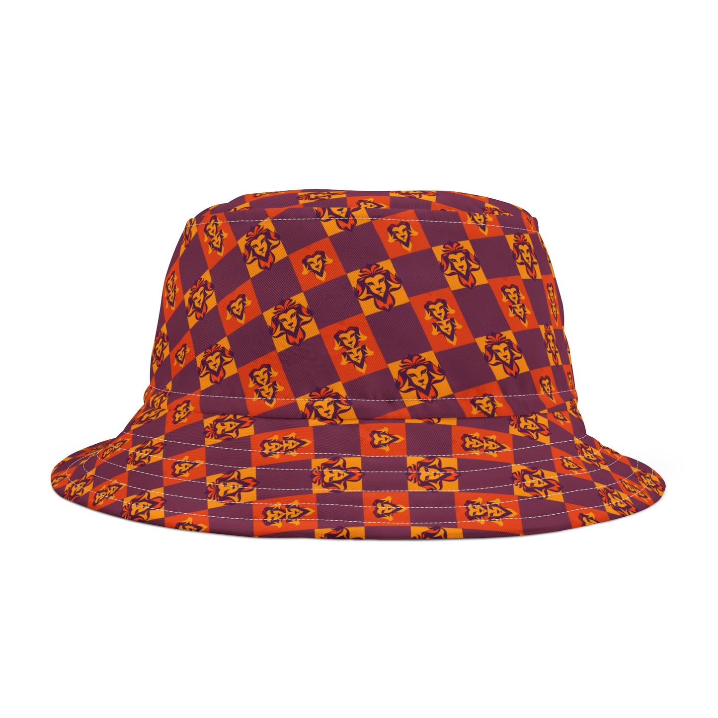 Bucket Hat, (AOP), Leo, Zodiac, Shape Pattern