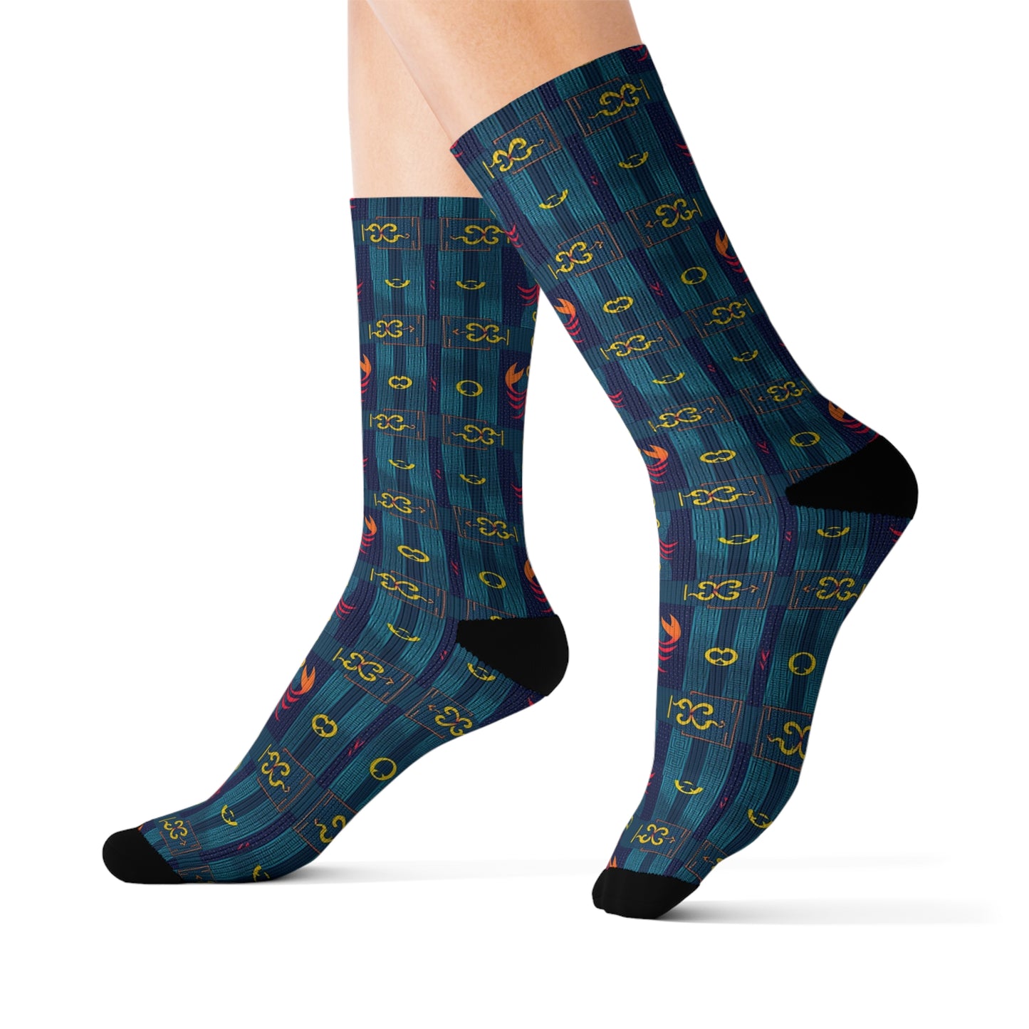 Sublimation Socks, Scorpio, Zodiac, Shapes Pattern