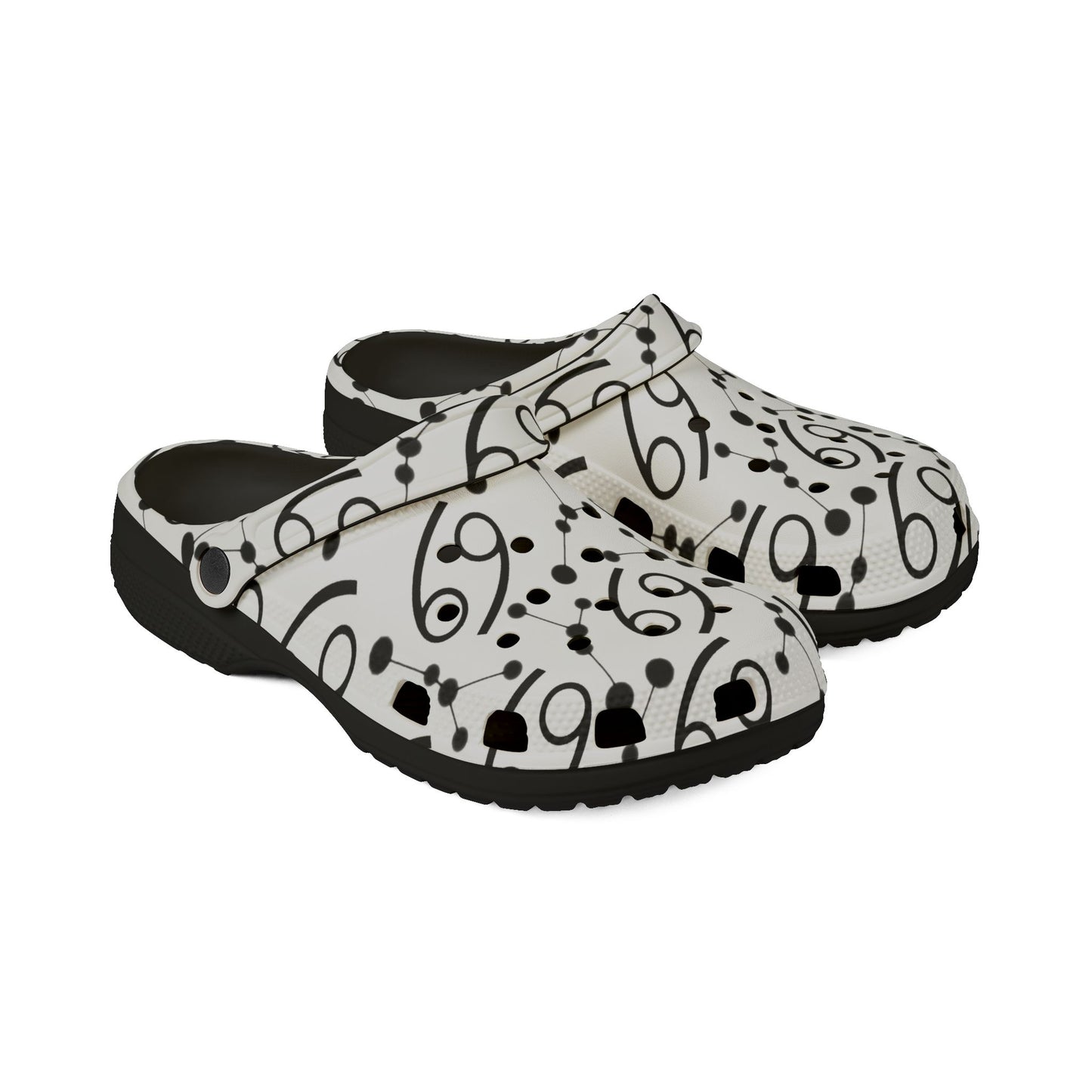 EVA Foam Rubber Shoes (AOP), Material 100% EVA, Cancer Zodiac Design