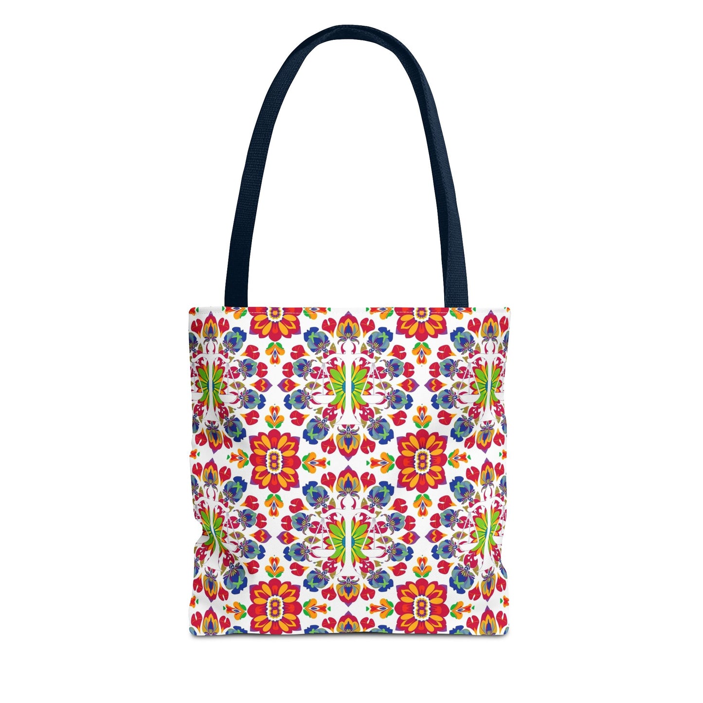 Tote Bag, (AOP), Libra, Zodiac v5, Flower Pattern