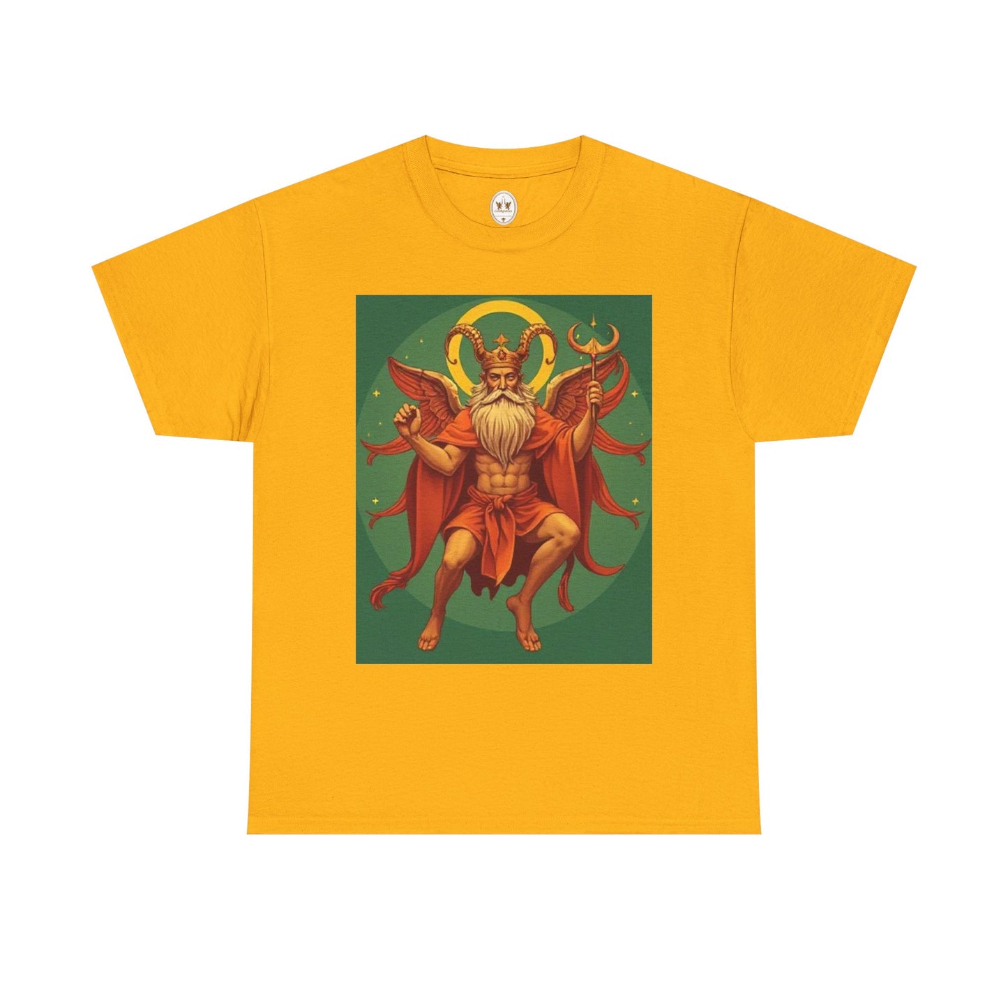 Unisex Heavy Cotton T-Shirt, Aries God, Zodiac Design