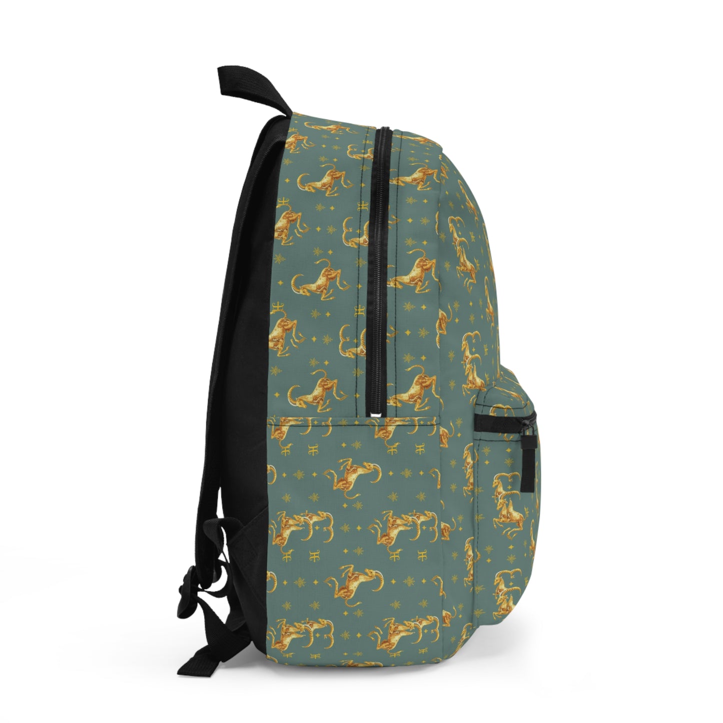 Backpack, Capricorn, Zodiac, Metal Pattern