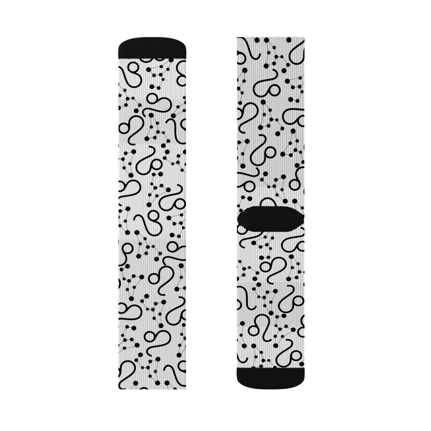 Zodiac Sublimation Socks Leo Zodiac sign