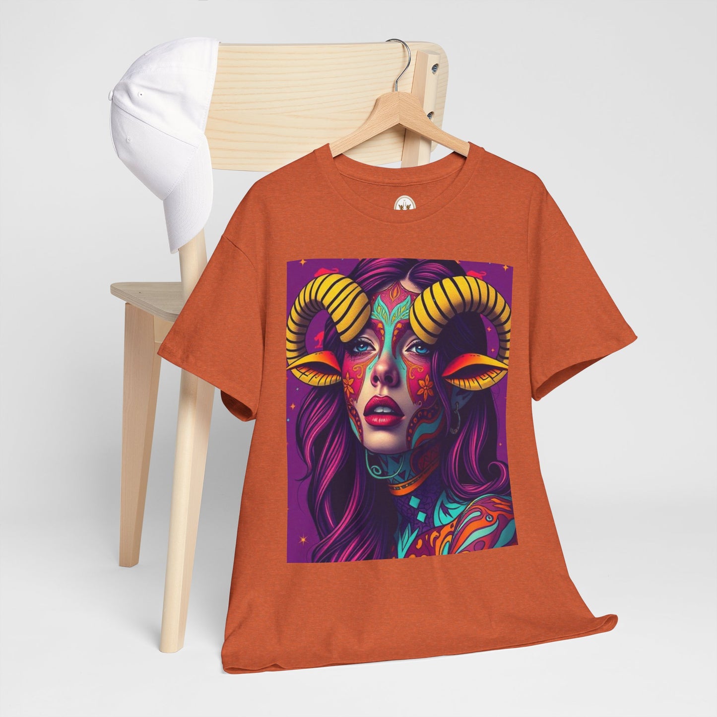 Unisex Heavy Cotton T-Shirt, Taurus, Zodiac v2, Sexy Art