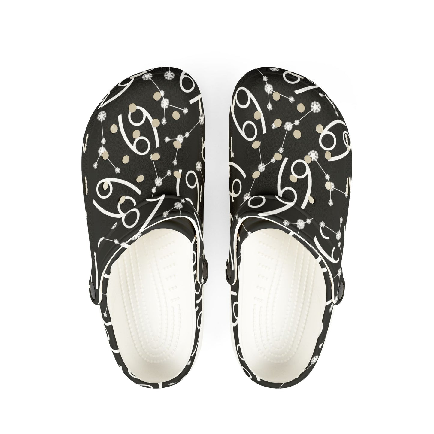 EVA Foam Rubber Shoes (AOP), Material 100% EVA, Cancer Zodiac Design