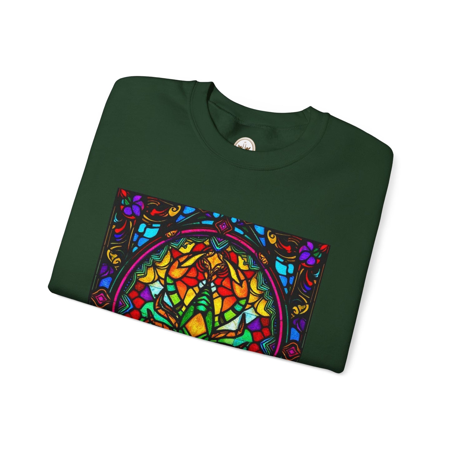 Unisex Heavy Blend™ Crewneck Sweatshirt, Glass 1, Scorpio Zodiac Design