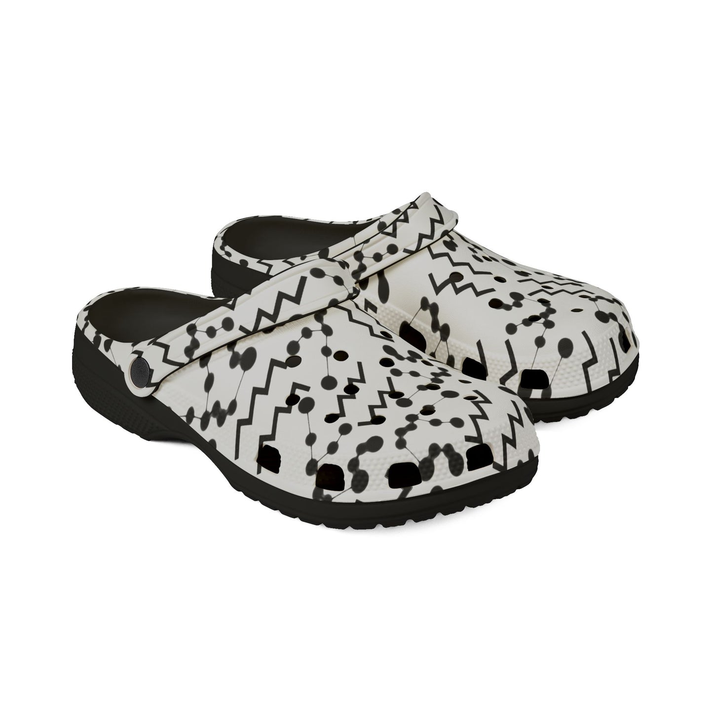 EVA Foam Rubber Shoes (AOP), Material 100% EVA, Aquarius Zodiac Design