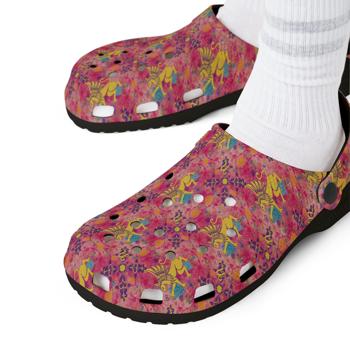 EVA Foam Rubber Shoes, (AOP), Virgo, Zodiac v1, Pattern