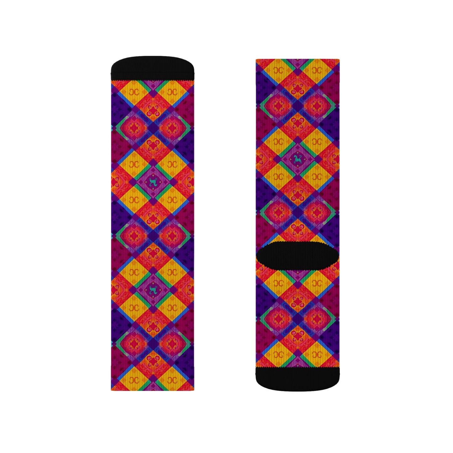 Sublimation Socks, Virgo, Zodiac v1, Shapes Pattern