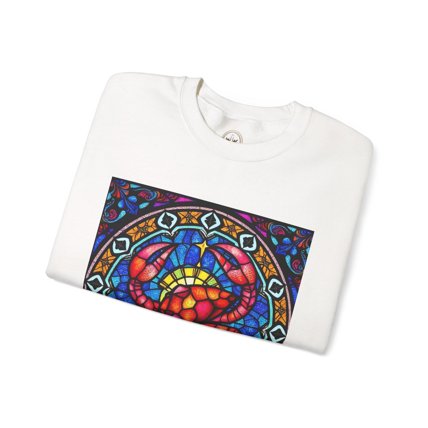 Unisex Heavy Blend™ Crewneck Sweatshirt, Glass 1, Cancer Zodiac Design